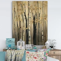 Designart - Golden Birch Forest III