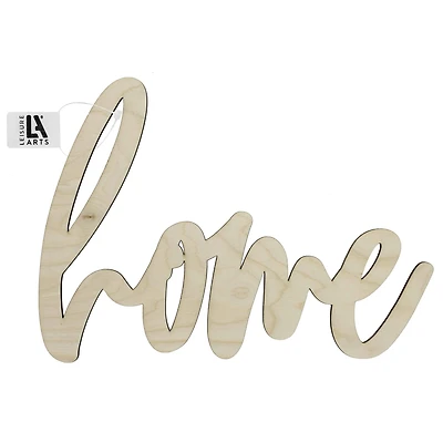 Leisure Arts® 12" Home Wood Word