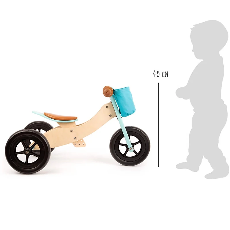 Small Foot Max Blue Training Balance Bike/Trike 2-in-1