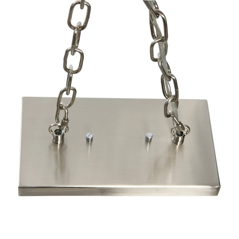 Hello Honey® Robert Stevenson Lighting Benson 36" Brushed Nickel 5-Light Exposed Bulb Metal Chandelier