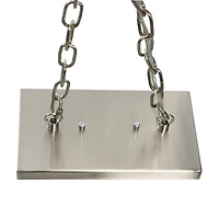 Hello Honey® Robert Stevenson Lighting Benson 36" Brushed Nickel 5-Light Exposed Bulb Metal Chandelier