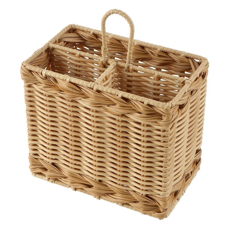 8" Faux Rattan Caddy Container by Ashland®
