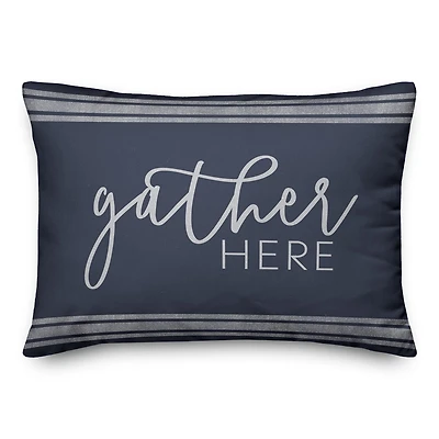 Gather Here Throw Pillow 14" x 20"