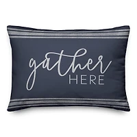 Gather Here Throw Pillow 14" x 20"