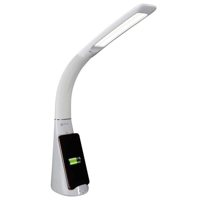 OttLite Purify LED Sanitizing Desk Lamp with Wireless Charging