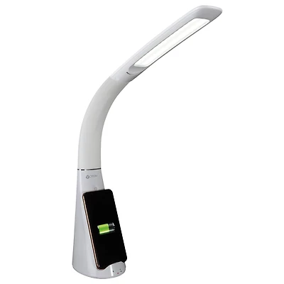 OttLite Purify LED Sanitizing Desk Lamp with Wireless Charging 