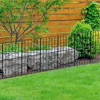 NEX 10ft. Black Square-Shaped Garden Fence