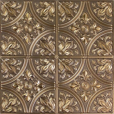 Roommates Copper Tin Tile Peel & Stick Backsplash