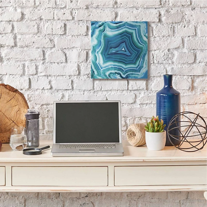 Stupell Industries Blue Agate Crystal Pattern Wall Art