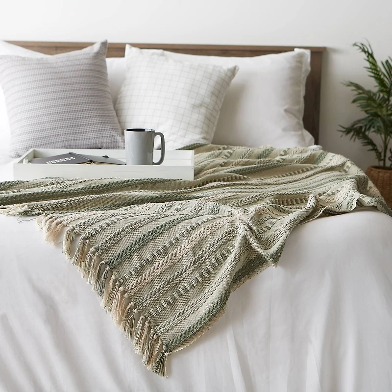 DII® Braided Stripe Throw