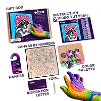 OKTO Raccoon Clay by Numbers Kit