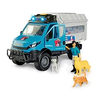 Dickie Toys Light & Sound Iveco Animal Rescue Playset