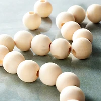 12 Pack: Natural Wooden Round Beads, 15mm by Bead Landing™