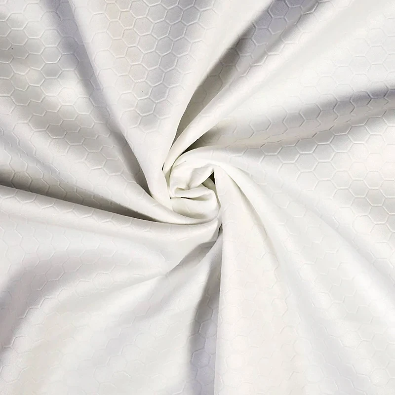 Cosplay by Yaya Han White Hex Scuba Fabric