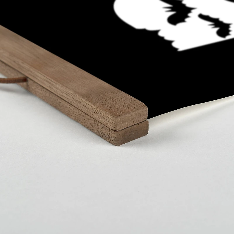 Boo Bats 12" x 18" Teak Hanging Canvas