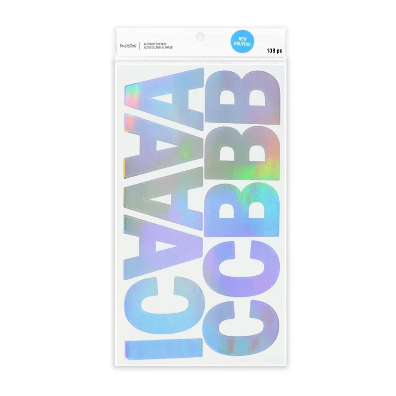 Iridescent Foil Alphabet Stickers by Recollections™ 