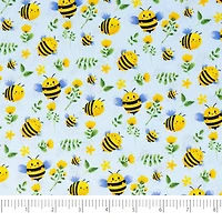 SINGER Smiley Bees Cotton Fabric