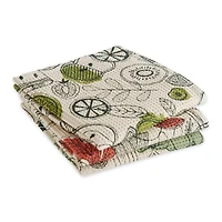 Fresh Produce Print Dishtowel & Dishcloth (Set of 6)