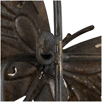 Gold Metal Butterfly Wall Décor with Black Open Rectangles