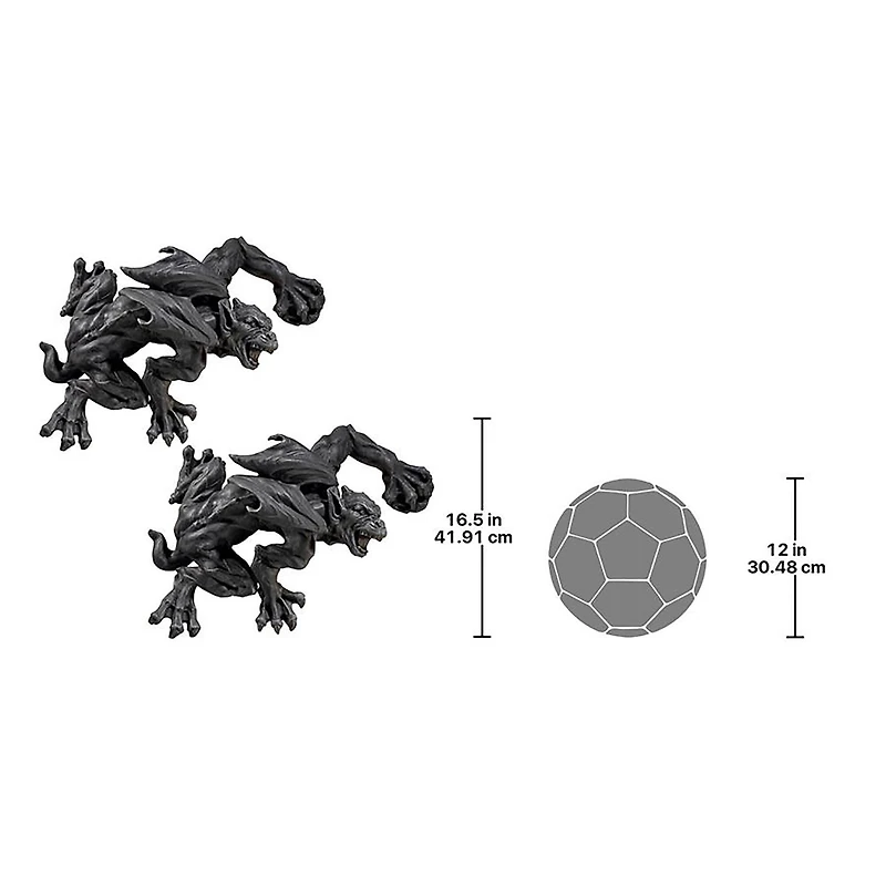 Design Toscano Slither & Squirm Gargoyle Wall Sculpture Set