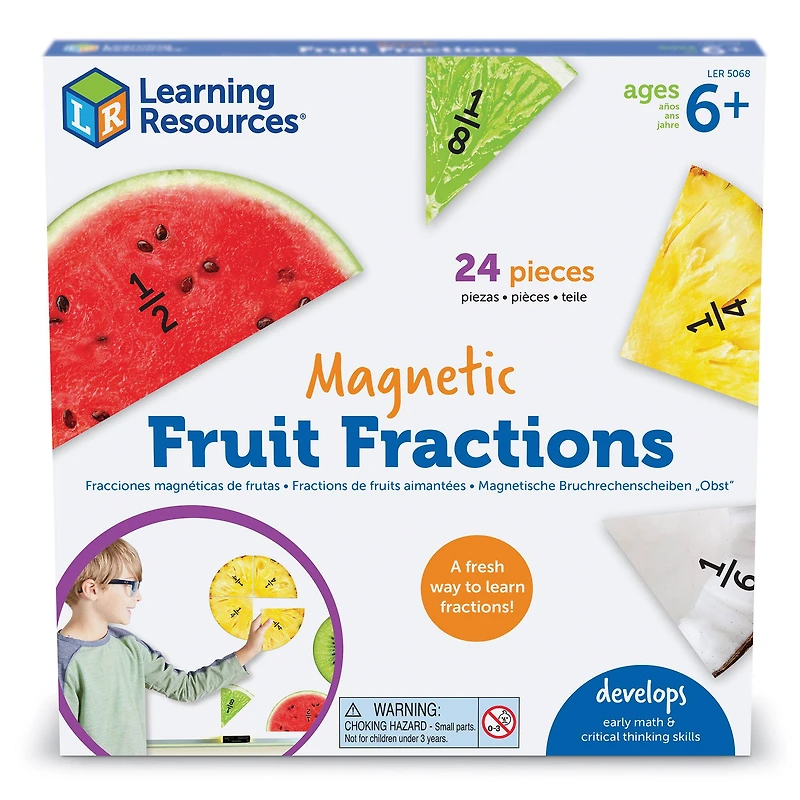 Learning Resources Magnetic Fruit Fractions