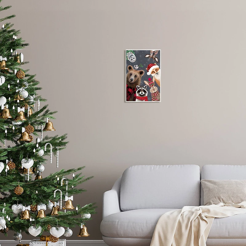 Stupell Industries Cozy Woodland Creatures Patterned Wall Plaque Art