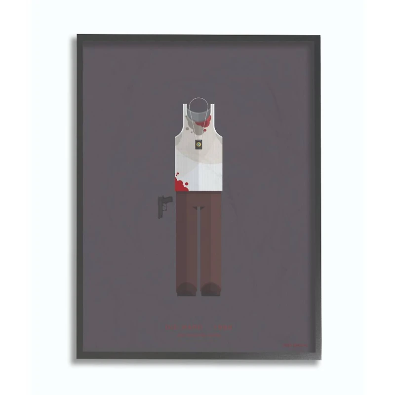 Stupell Industries Die Hard Wall Art in Black Frame