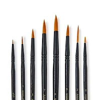 Necessities™ Golden Synthetic Round Acrylic Brushes By Artist's Loft®