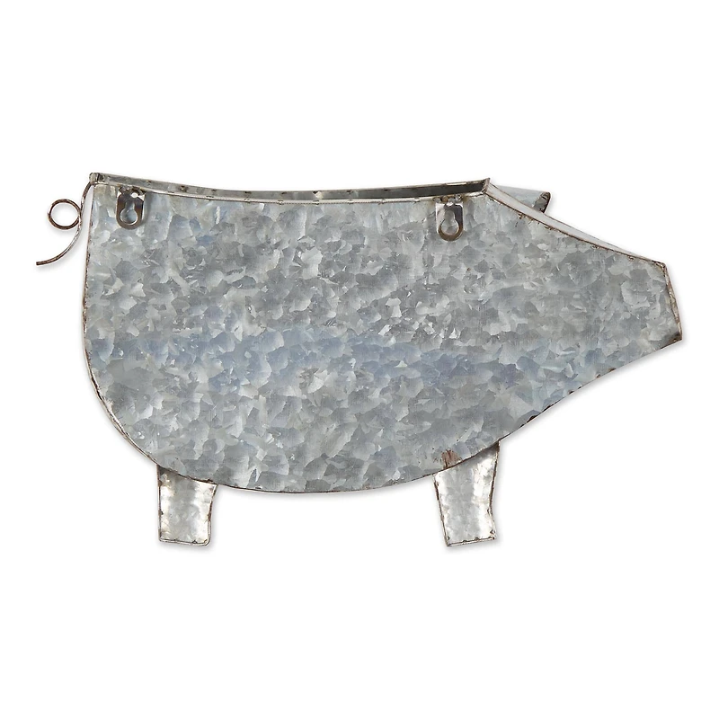 DII® 16.75" Pig Galvanized Wall Planter