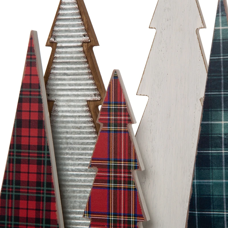 Glitzhome® 14" Wooden Christmas Tree Table Décor