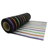 10" x 19ft. Black Striped Mesh by Celebrate It™