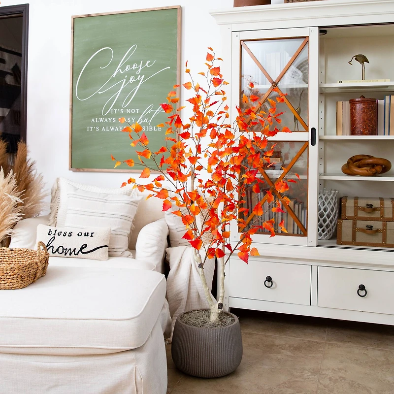 5ft. Autumn Birch Artificial Fall Tree