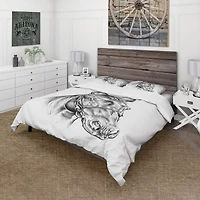 Designart 'Freehand Horse Head Pencil Drawing