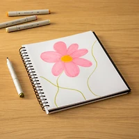 Black Hard Cover Mixed Media Pad by Artist's Loft™, 8.5" x 11"