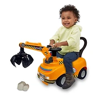 Kiddieland Lights N' Sounds Activity Crane Truck Ride-On Toy
