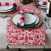 DII® 72" Christmas Woods Embellished Table Runner