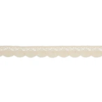0.37" Ivory Scalloped Crochet Lace Trim by Celebrate It®