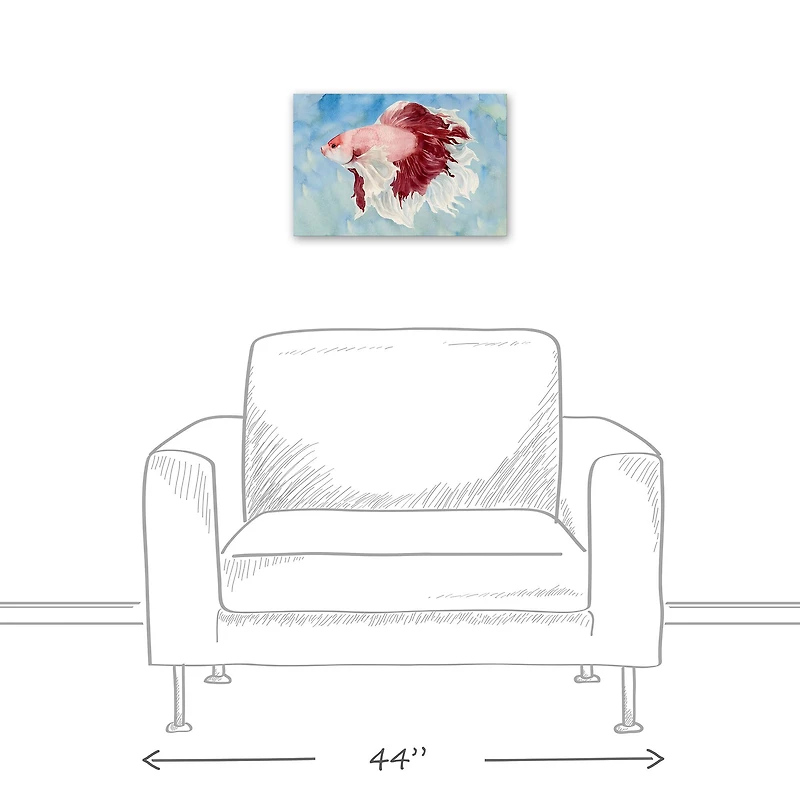 Red Fish 18" x 12' Canvas Wall Art