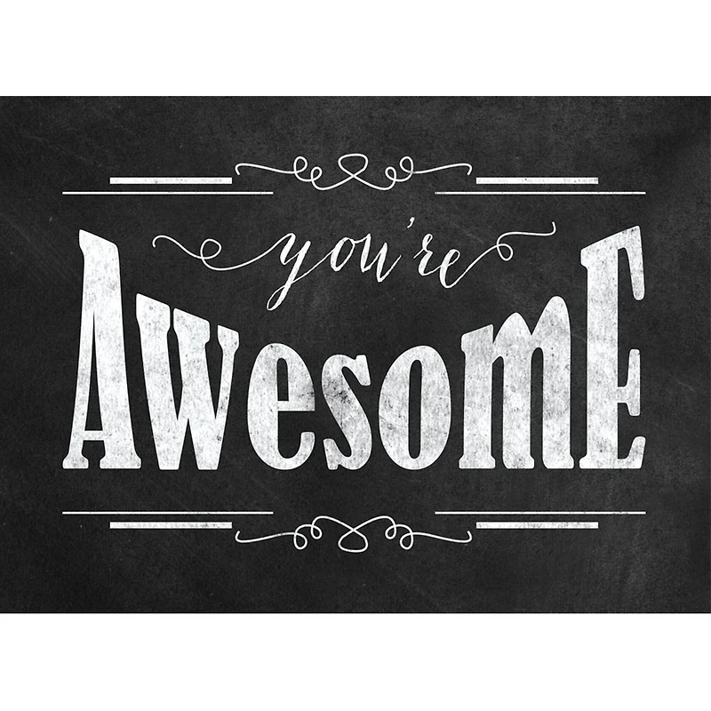 JAM Paper Brushed Chalkboard Design Blank Thank You Cards Set, 36ct.