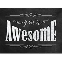 JAM Paper Brushed Chalkboard Design Blank Thank You Cards Set, 36ct.