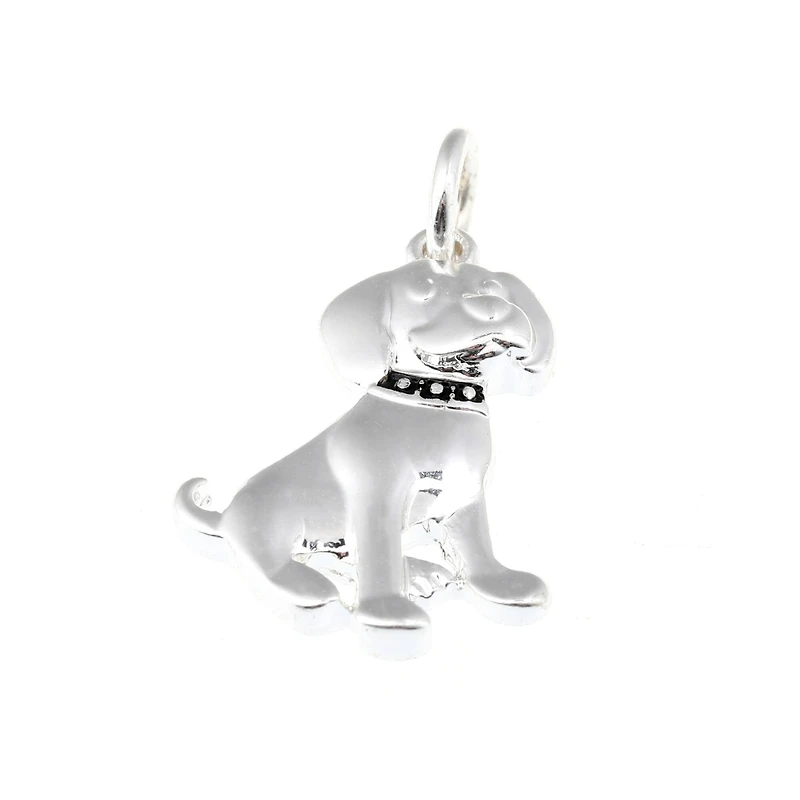 Silver Plated Dog Charm by Bead Landing™