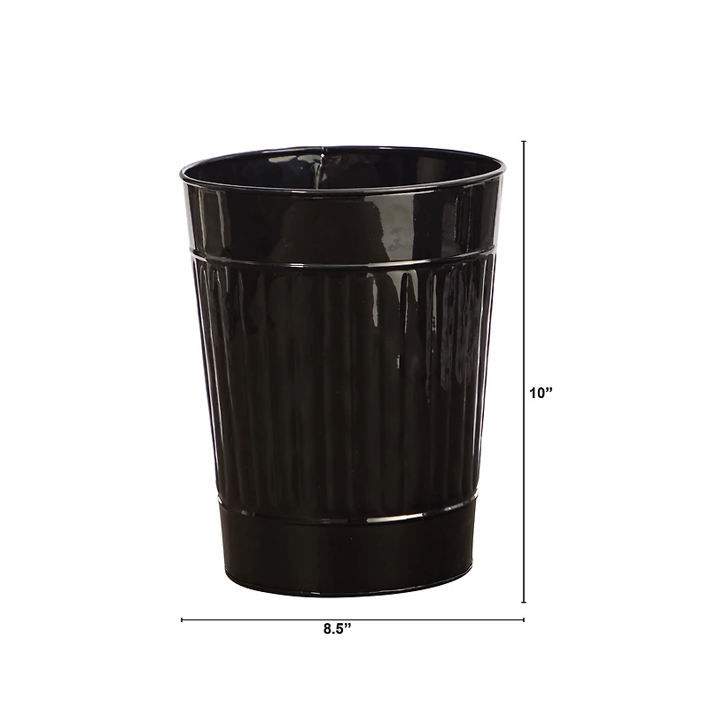 10" Black Farmhouse Country Pail Planter