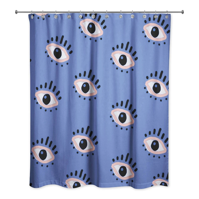 Eyeball Pattern Shower Curtain