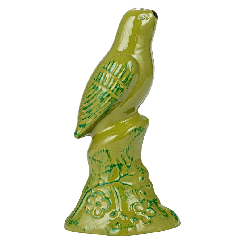 Hello Honey® 8" Green Bird Reclaimed Glass Tabletop Décor