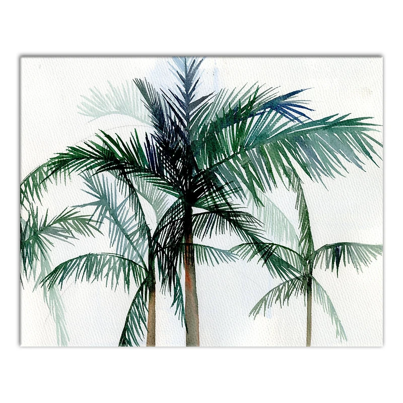 Cocunut Palms 20" x 16" Canvas Wall Art