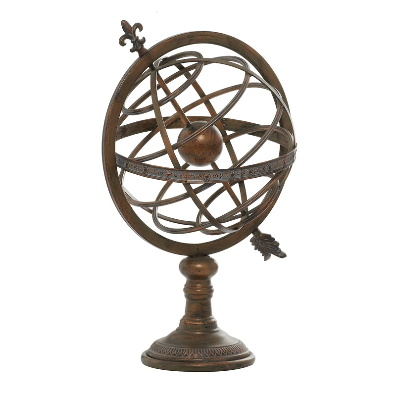 25" Brass Iron Traditional Globe