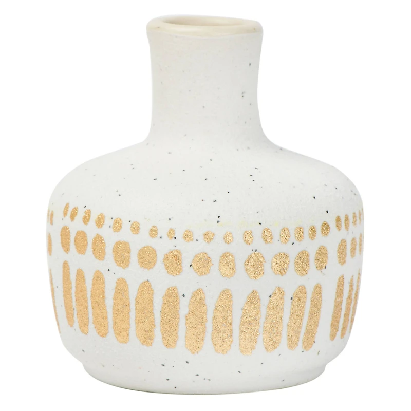 Hello Honey® Stoneware Vases with Gold Pattern Set