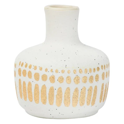 Hello Honey® Stoneware Vases with Gold Pattern Set