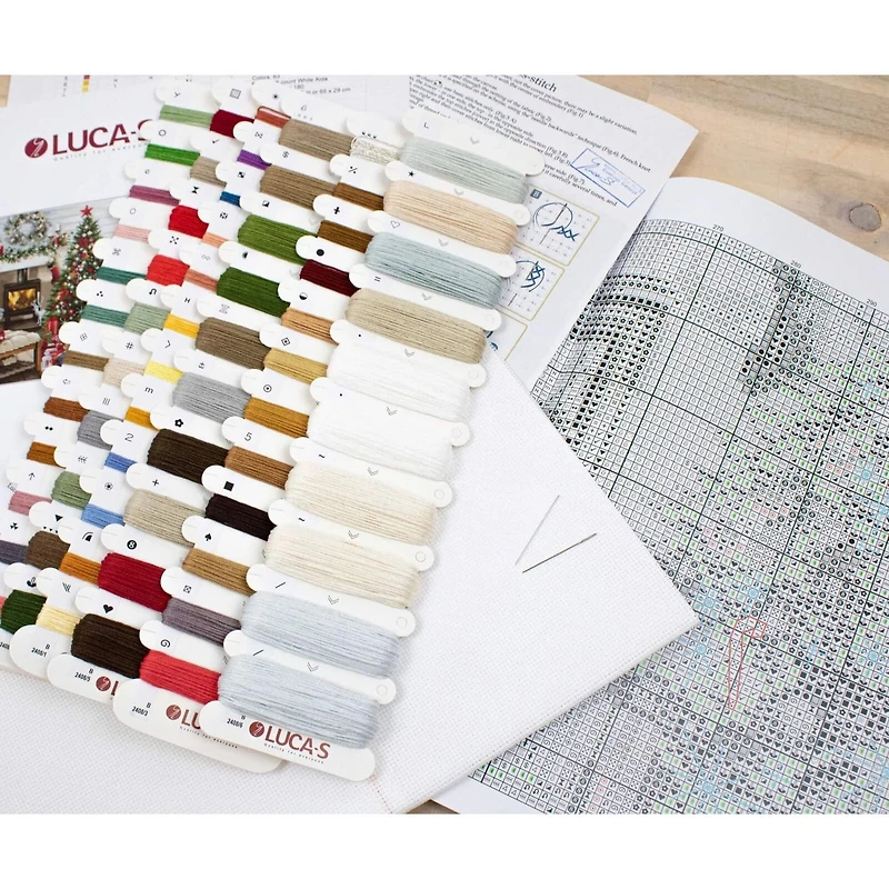 Luca-s Santa interior Counted Cross-Stitch Kit