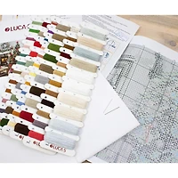 Luca-s Santa interior Counted Cross-Stitch Kit